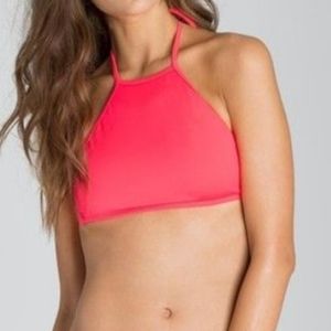 BILLABONG Swim. Orange Halter Top. Size M